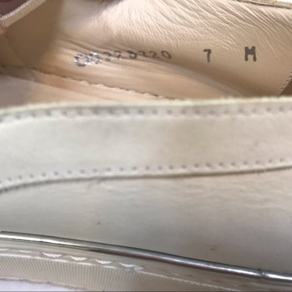 Stuart Weitzman Pearl Embellished Leather SlipOn Platform Sneakers Shoe Slides 7 - Picture 9 of 16